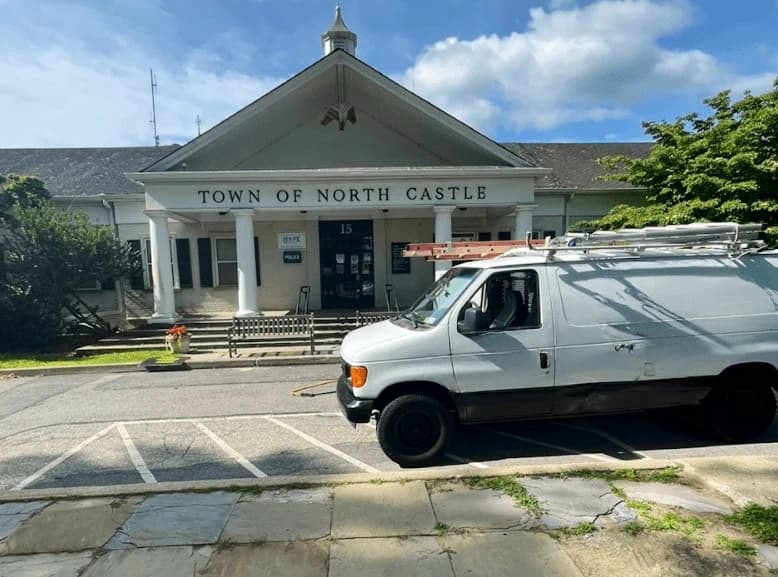 Broadview Heights Power Washing commercial cleaning team at work in Broadview Heights business district