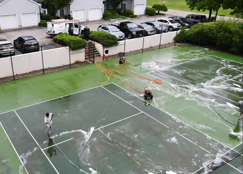 Broadview Heights Power Washing professional cleaning outdoor surfaces at Broadview Heights property